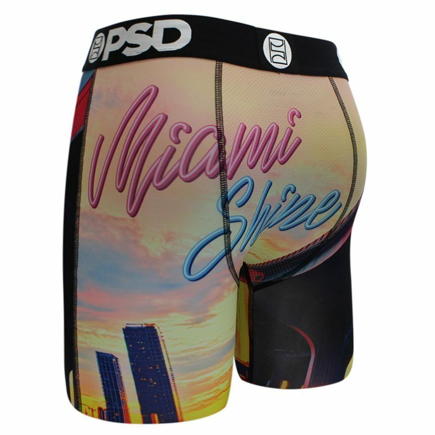 PSD Underwear design "Miami Shine" boxer briefs sizes S M L XL XXL