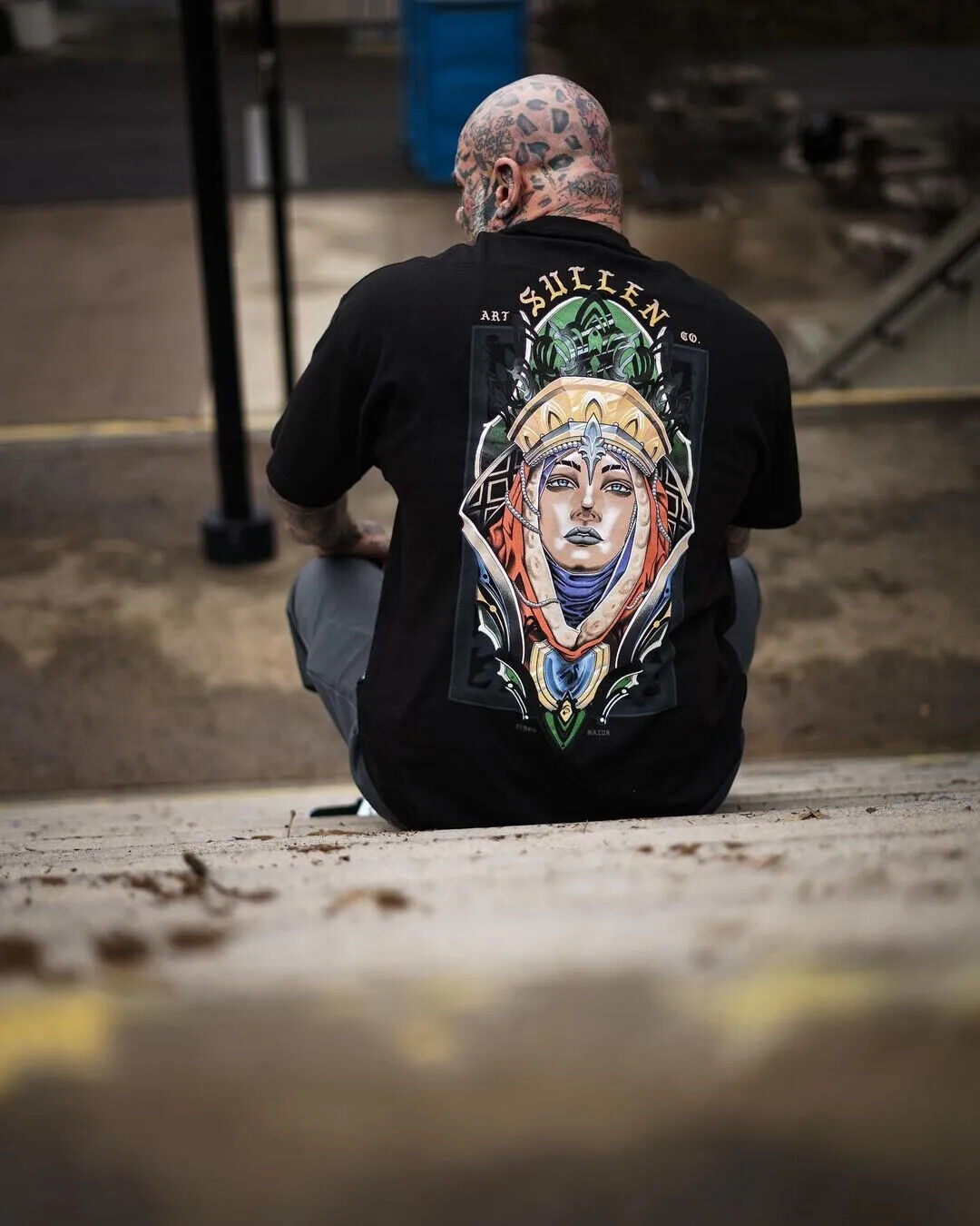 Sullen Clothing "NIGHTFALL STANDARD" Mens tee Art Collective tattoo black