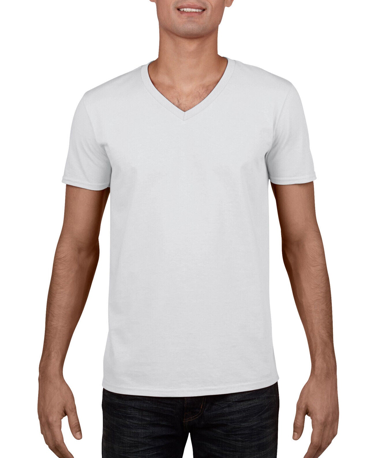Mens 3 Pack V Neck T-shirts Black White Grey Marle Navy S M L XL 2XL Tees Cheap