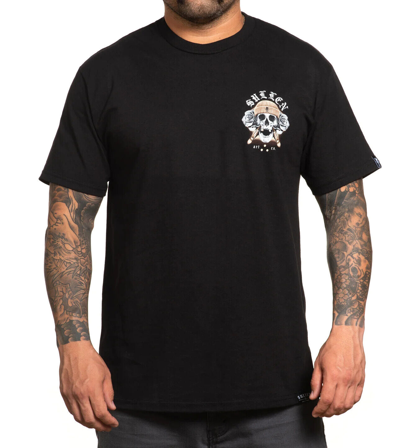 Sullen Clothing "BRONZE BADGE STANDARD" Mens tee Art Collective tattoo Black