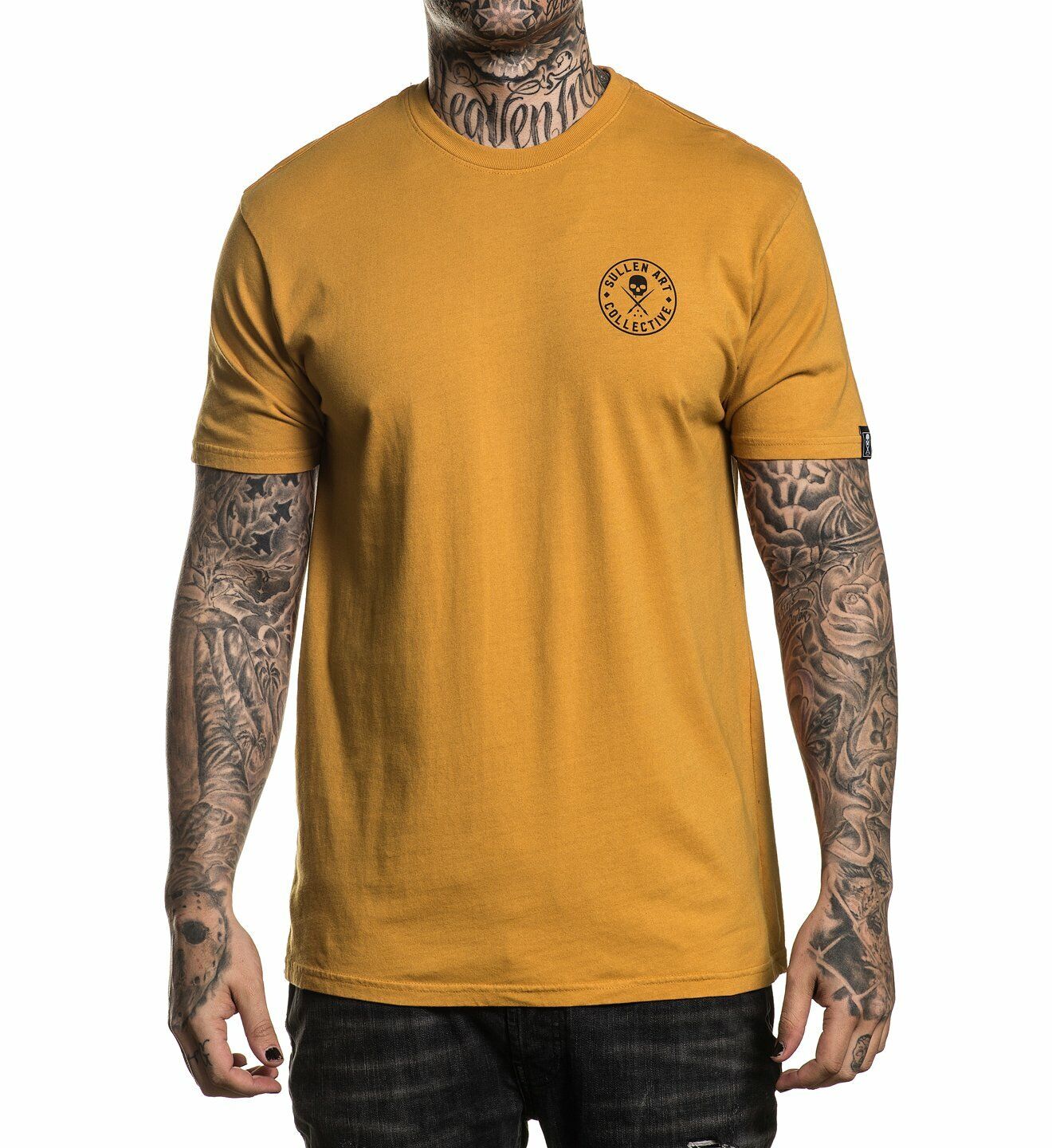Sullen Clothing EVER MUSTARD PREMIUM Mens tee Art Collective tattoo