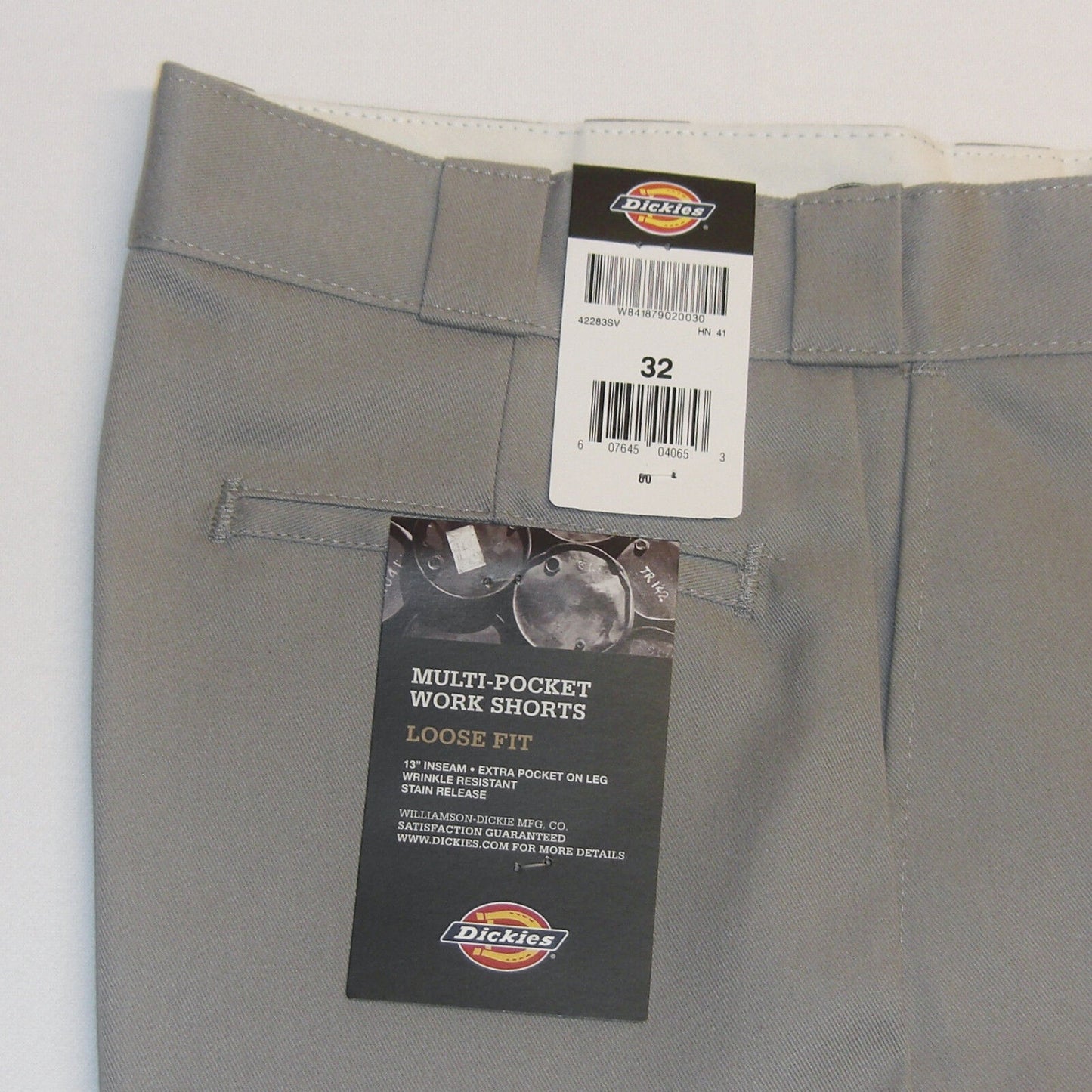 DICKIES 13 Inch Multi Pocket Short black navy charcoal khaki silver sizes 28-46