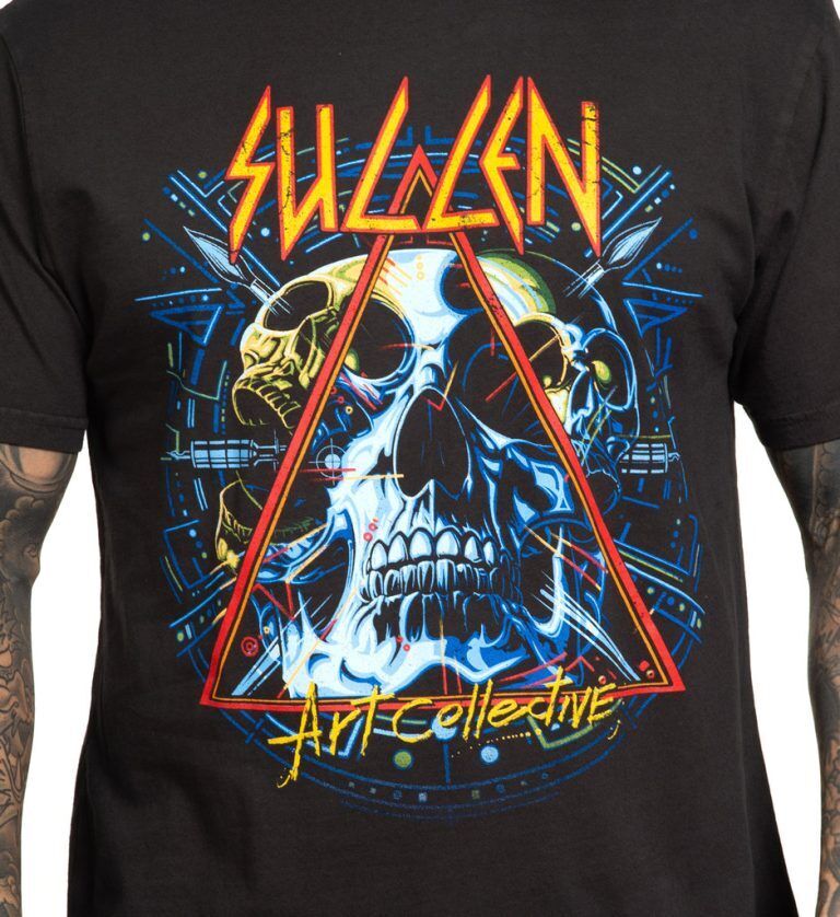 Sullen Clothing "Hysteria Premium" Mens tee Art Collective tattoo Black