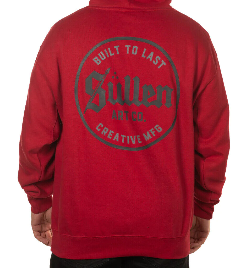 Sullen Clothing "MFG SOLID PULLOVER CHILI PEPPER" Art Collective tattoo Red