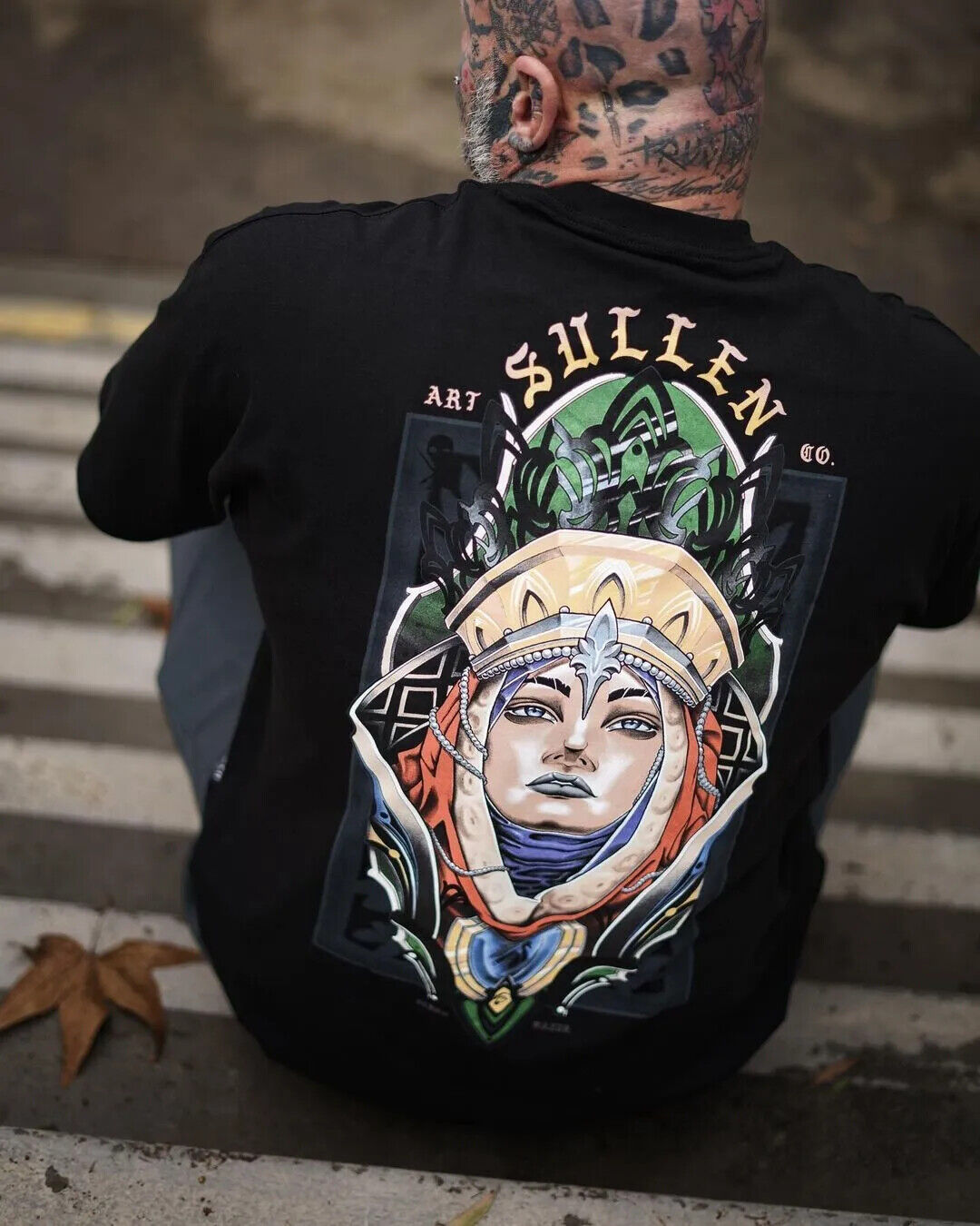 Sullen Clothing "NIGHTFALL STANDARD" Mens tee Art Collective tattoo black