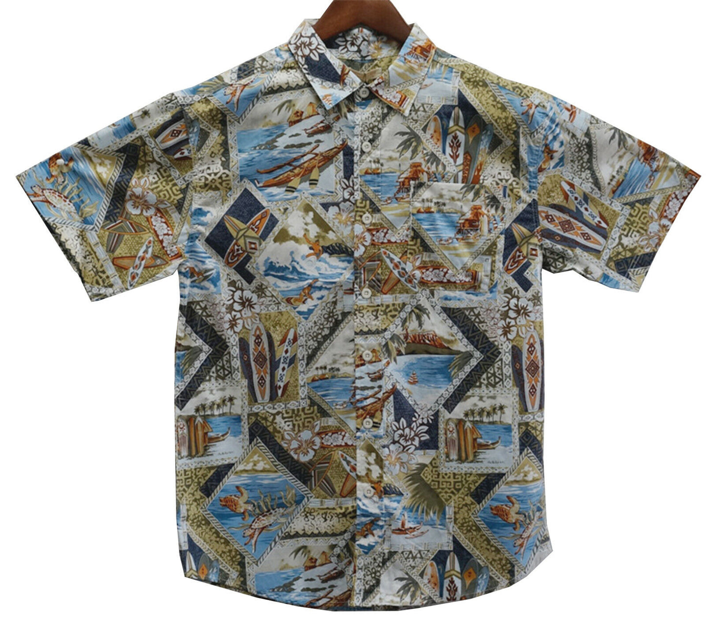 Men's Hawaiian Shirt short sleeve Beach Surf Tropical Beach Summer Party