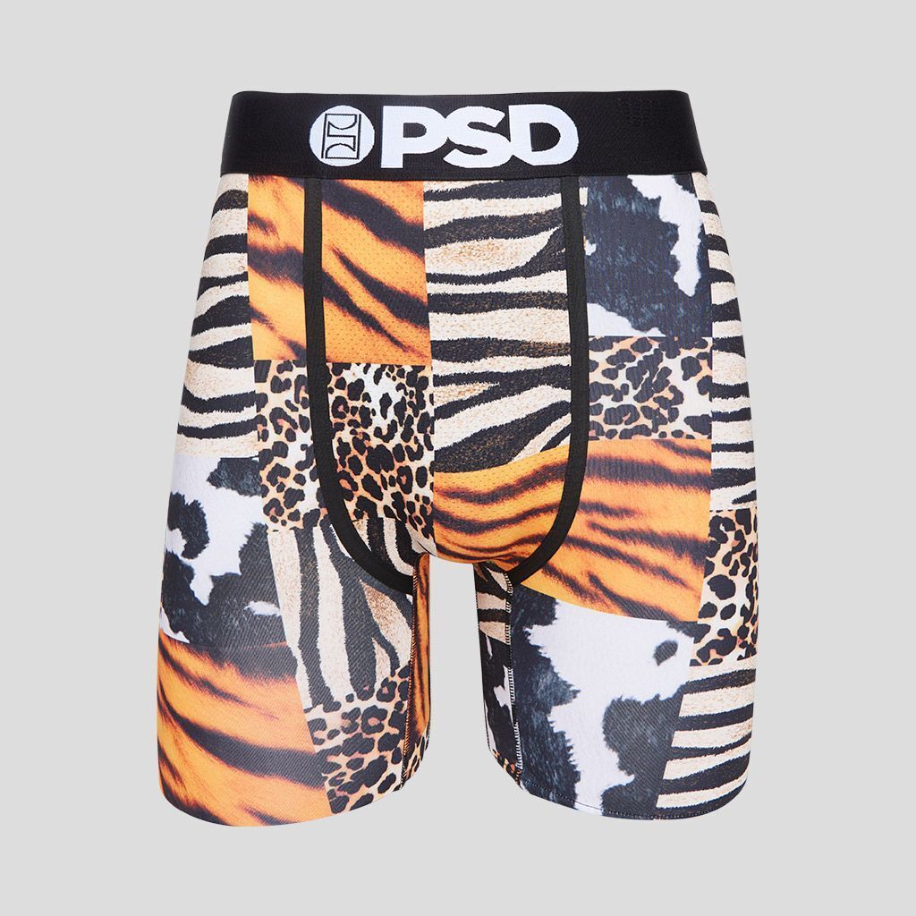 PSD Underwear design "SKINS" boxer briefs sizes S M L XL XXL Animal Tiger Zebra
