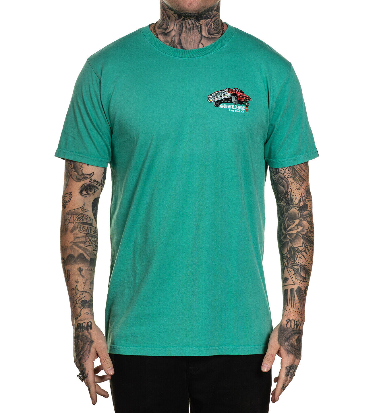 Sullen Clothing Mens "RUCA Standard" tee Art Collective tattoo Green