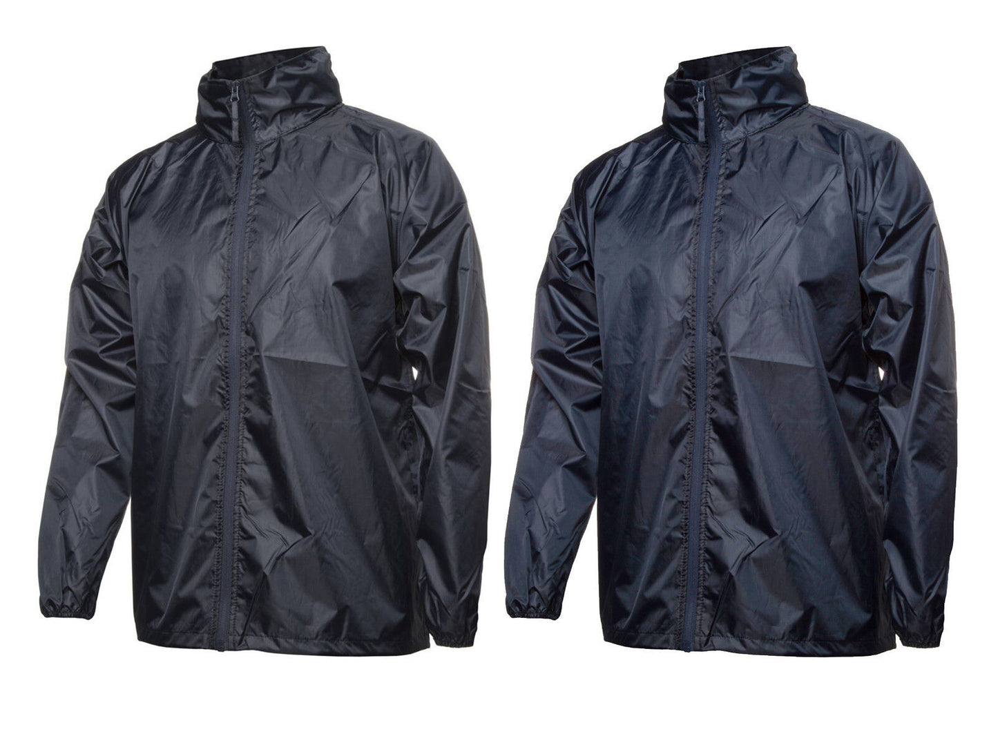 Hooded Spray Jacket Unisex Black Navy S M L XL 2XL 3XL