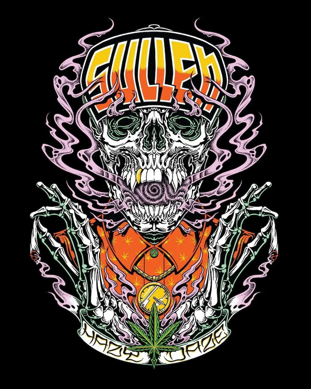 Sullen Clothing "EXHALE STANDARD" Mens tee Art Collective tattoo
