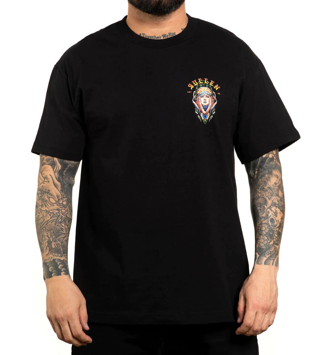 Sullen Clothing "NIGHTFALL STANDARD" Mens tee Art Collective tattoo black