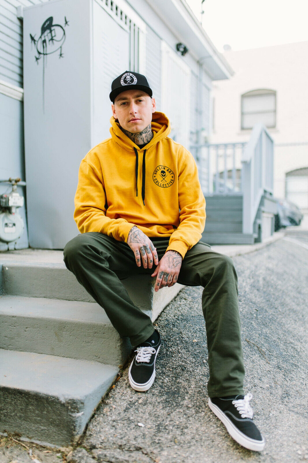 Sullen Clothing Mens EVER PULLOVER HOODY Tattoo Art