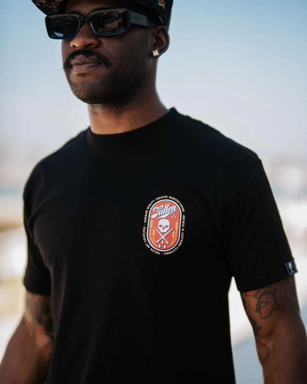 Sullen Clothing "KNOCK 'EM BACK" Mens tee Art Collective tattoo black