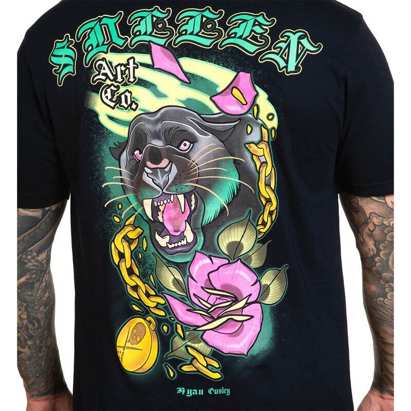 Sullen Clothing "Chained Panther" Mens tee Art Collective tattoo black