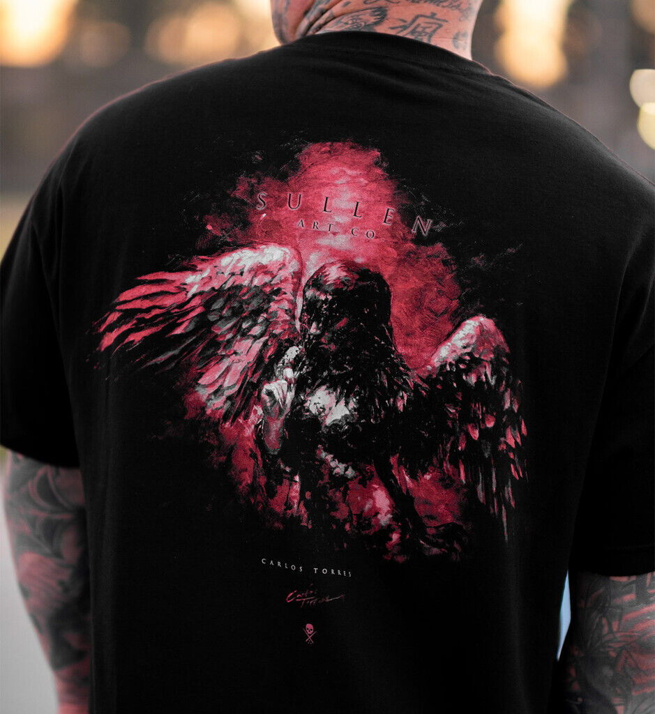 Sullen Clothing "Torres Angel " Mens tee Art Collective tattoo Black