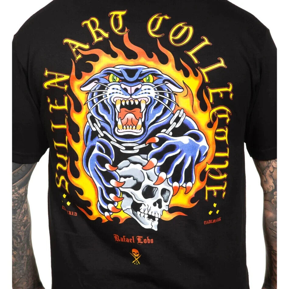 Sullen Clothing "LOBO" Mens tee Art Collective tattoo Black