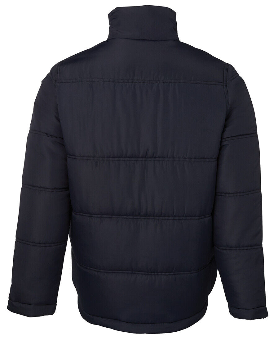 Puffer Jacket Zip up adults black navy quilted size 12-5XL black navy mens women