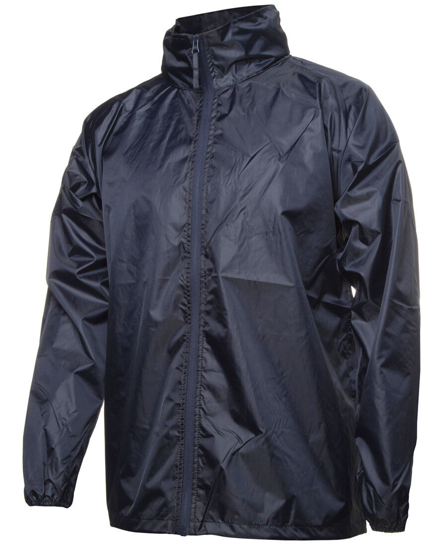 Hooded Spray Jacket Unisex Black Navy S M L XL 2XL 3XL