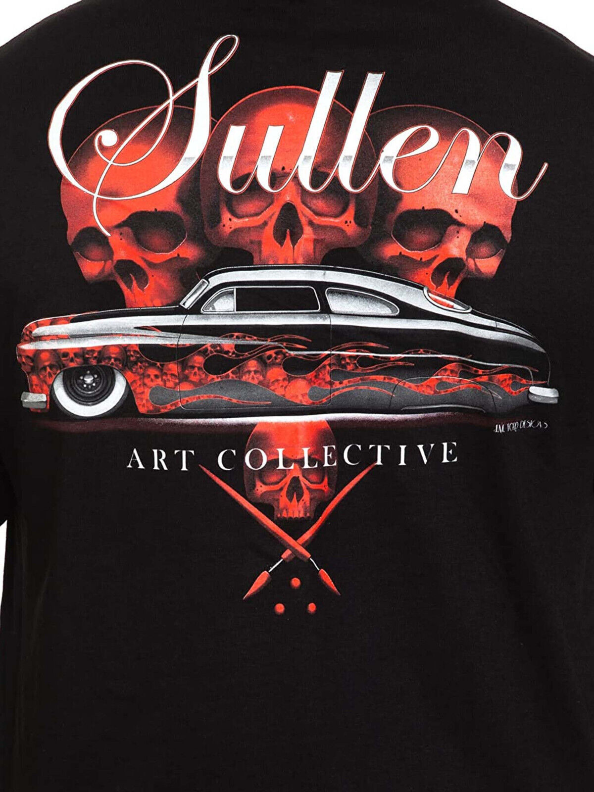 Sullen Clothing "50 Merc" Mens tee Art Collective tattoo Black