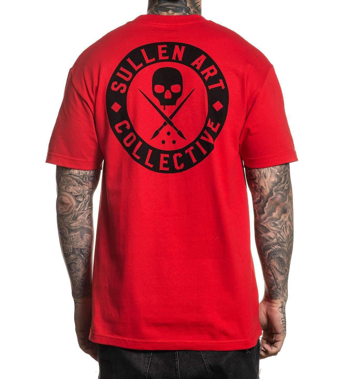 Sullen Clothing Mens Classic tee Tattoo Black Red White M L XL 2XL 3XL 4XL 5XL