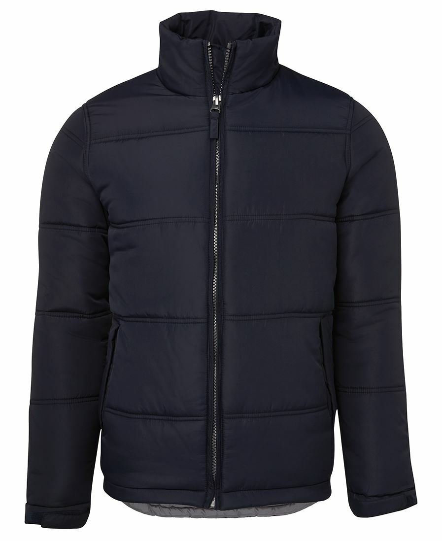 Puffer Jacket Zip up adults black navy quilted size 12-5XL black navy mens women