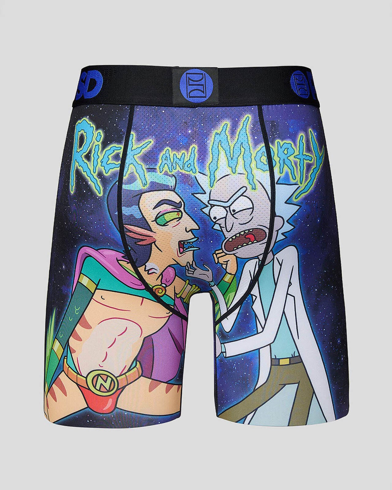 PSD Underwear design "RICK AND MORTY – RICK VS MR. NIMBUS" boxer briefs