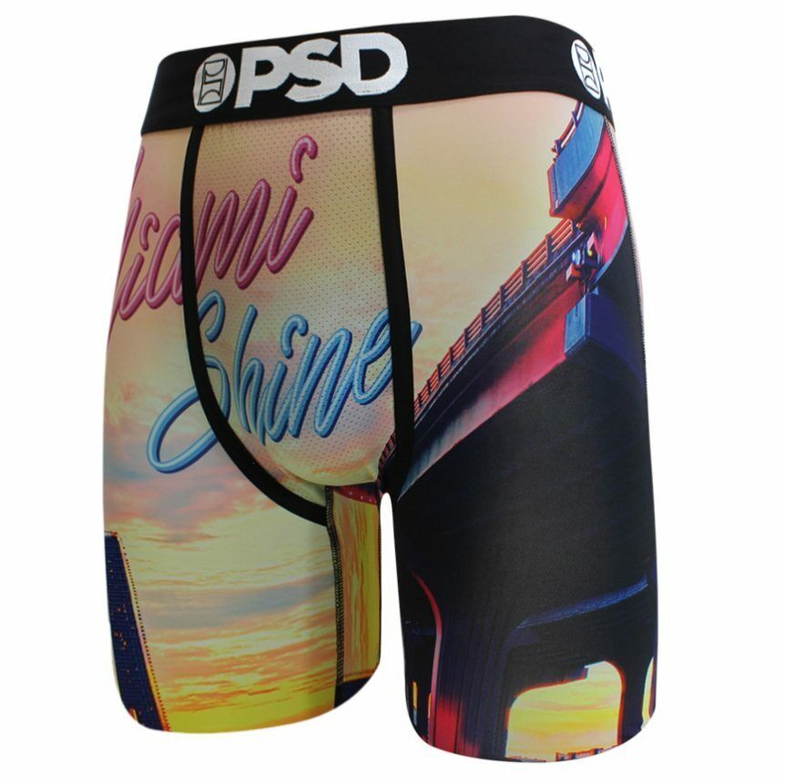 PSD Underwear design "Miami Shine" boxer briefs sizes S M L XL XXL