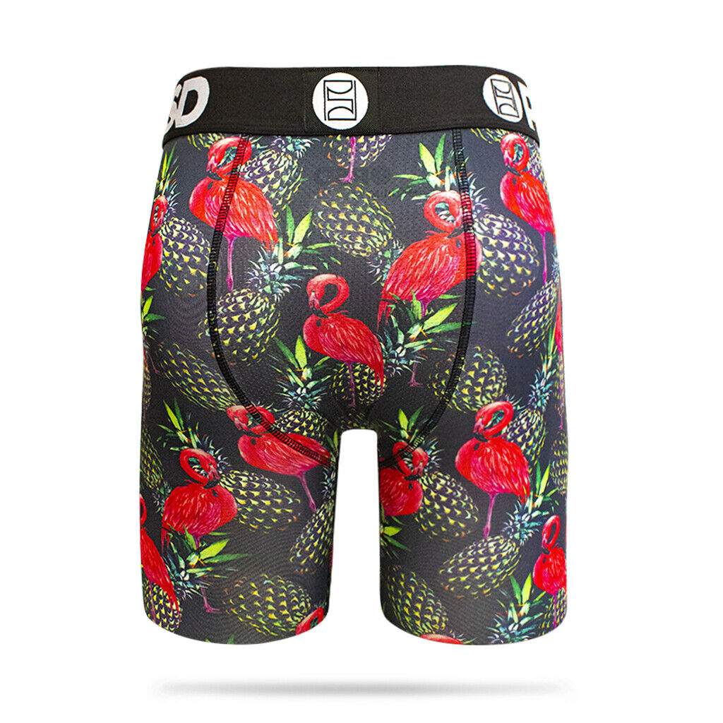 PSD Underwear design "Neon Flamingo" boxer briefs sizes S M L XL XXL