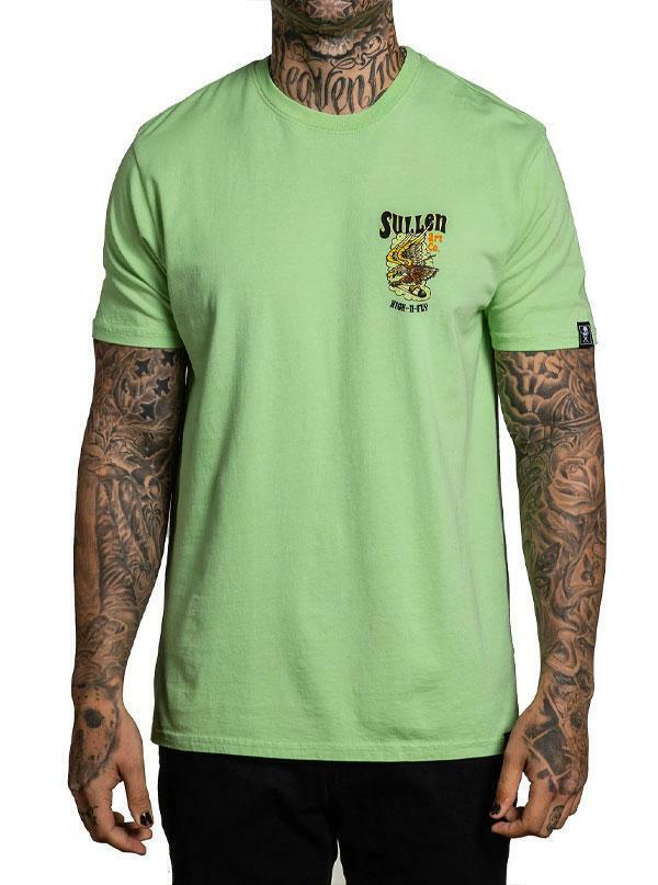 Sullen Clothing "HIGH N FLY" Premium Mens tee Art Collective tattoo Green