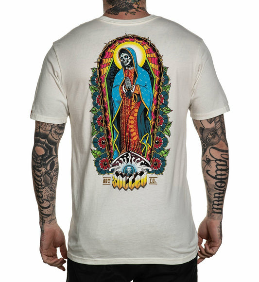 Sullen Clothing REZA POR EL SURF WHITE PREMIUM Mens tee Art Collective tattoo