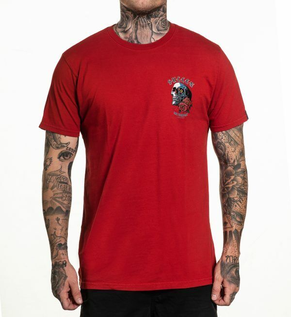 Sullen Clothing "ONE EYE OPEN" Mens tee Art Collective tattoo Red