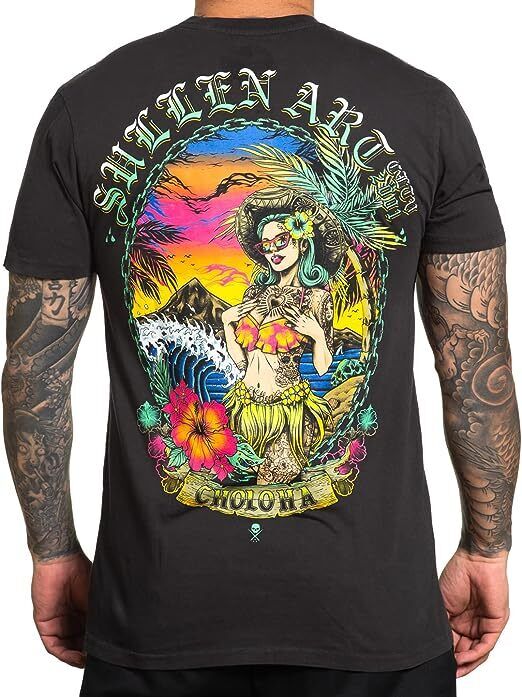 Sullen Clothing "Sunscreen" Mens Premium tee Art Collective tattoo Black
