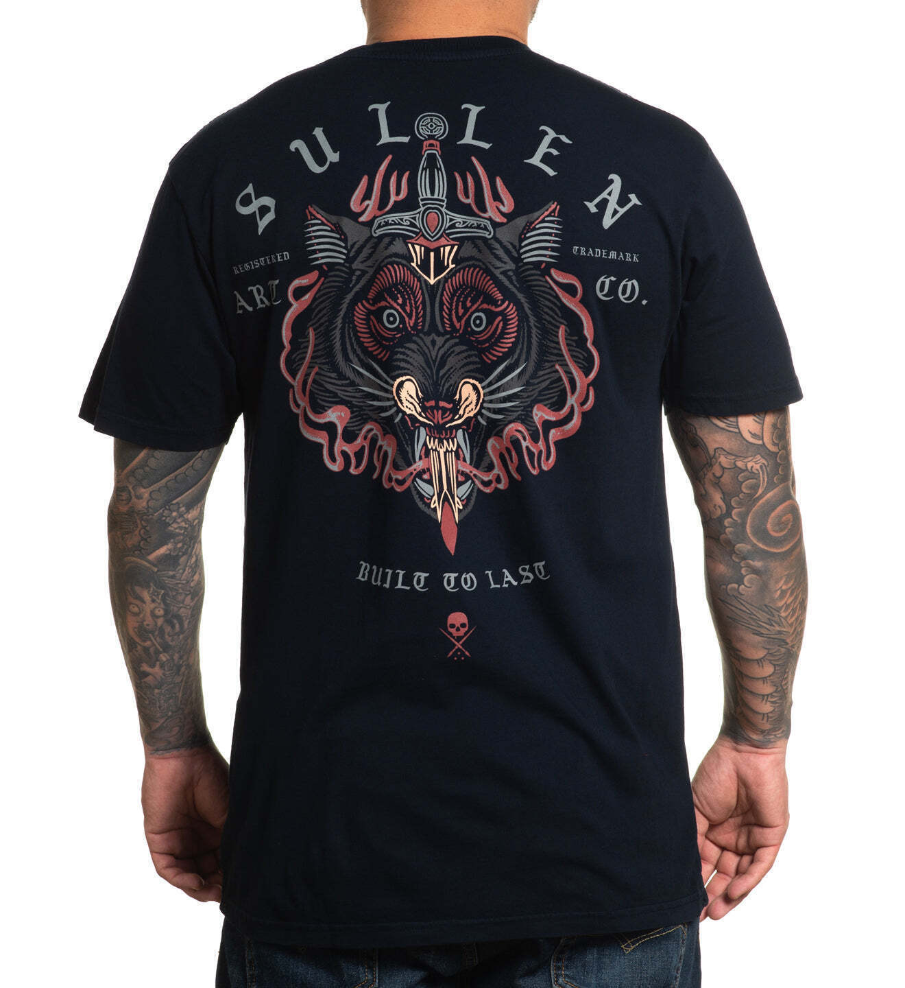 Sullen Clothing "Wolfhead" Mens Premium tee Art Collective tattoo
