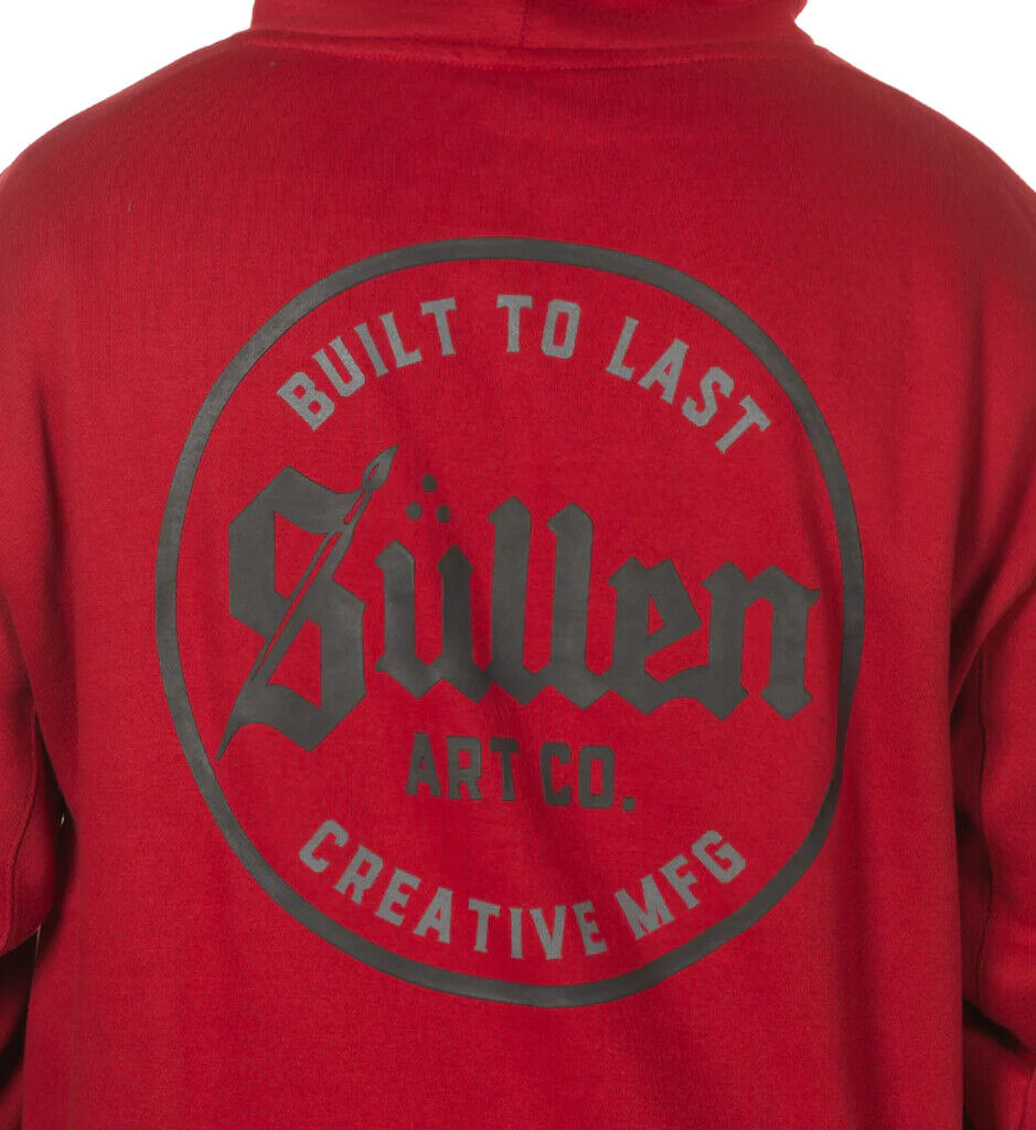 Sullen Clothing "MFG SOLID PULLOVER CHILI PEPPER" Art Collective tattoo Red