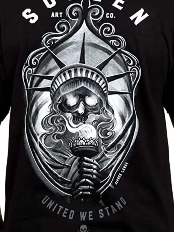 Sullen Clothing "United" Mens tee Art Collective tattoo Black