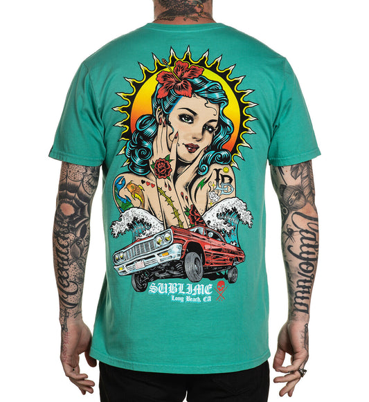 Sullen Clothing Mens "RUCA Standard" tee Art Collective tattoo Green