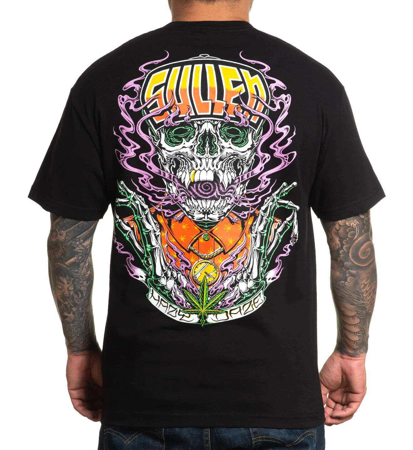 Sullen Clothing "EXHALE STANDARD" Mens tee Art Collective tattoo