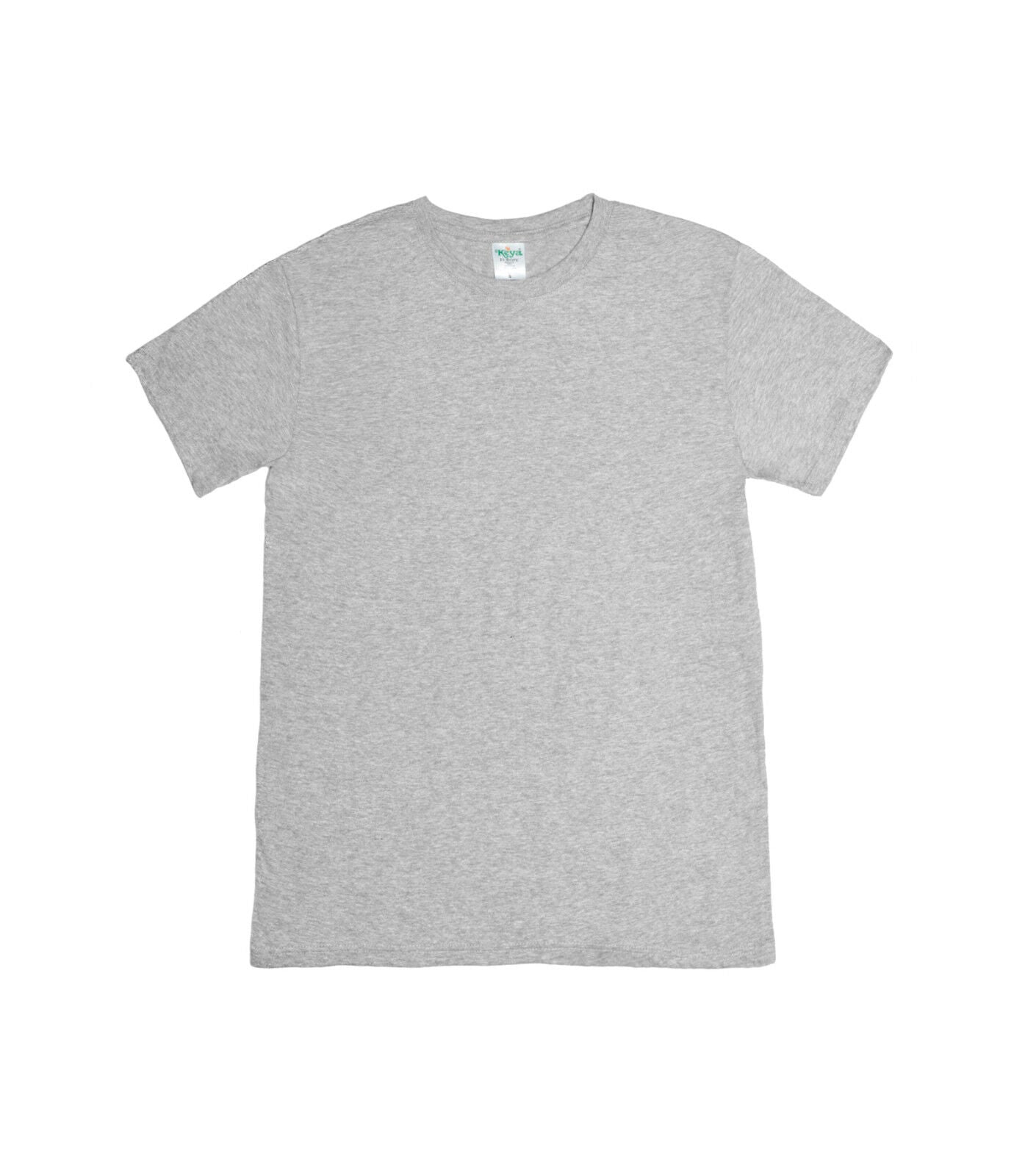 Mens 5 pack t-shirt cheap white black navy grey charcoal cotton crew neck S-3XL