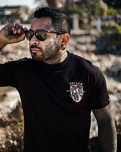 Sullen Clothing "Rock of Mermaids Standard" Mens tee Art Collective tattoo Black