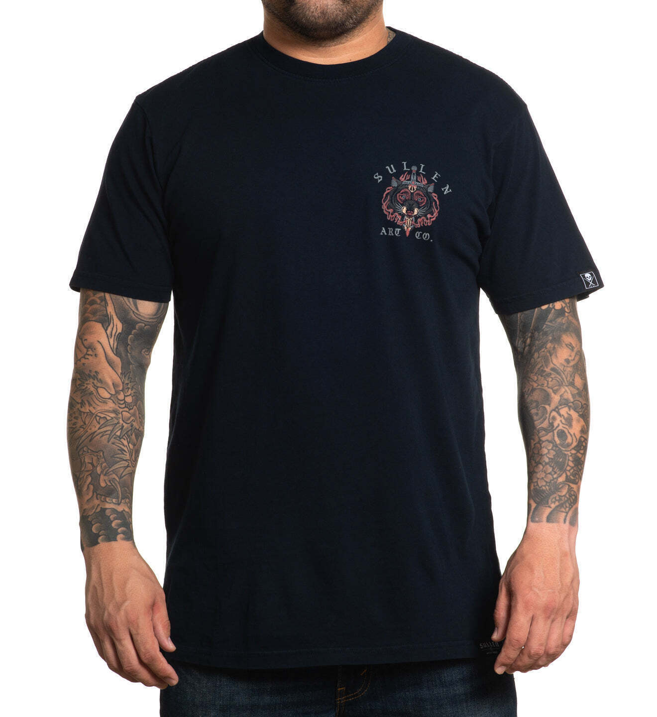 Sullen Clothing "Wolfhead" Mens Premium tee Art Collective tattoo
