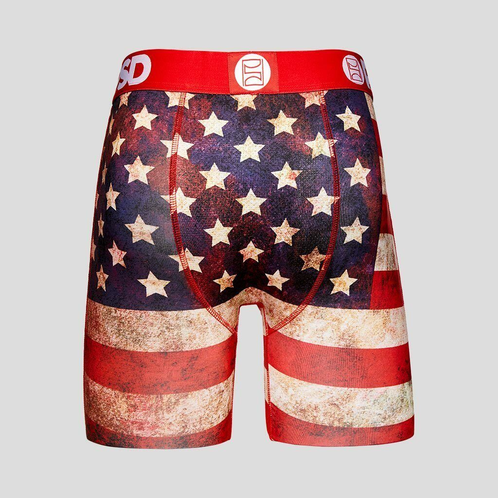 PSD Underwear design "AMERICA" boxer briefs sizes S M L XL XXL