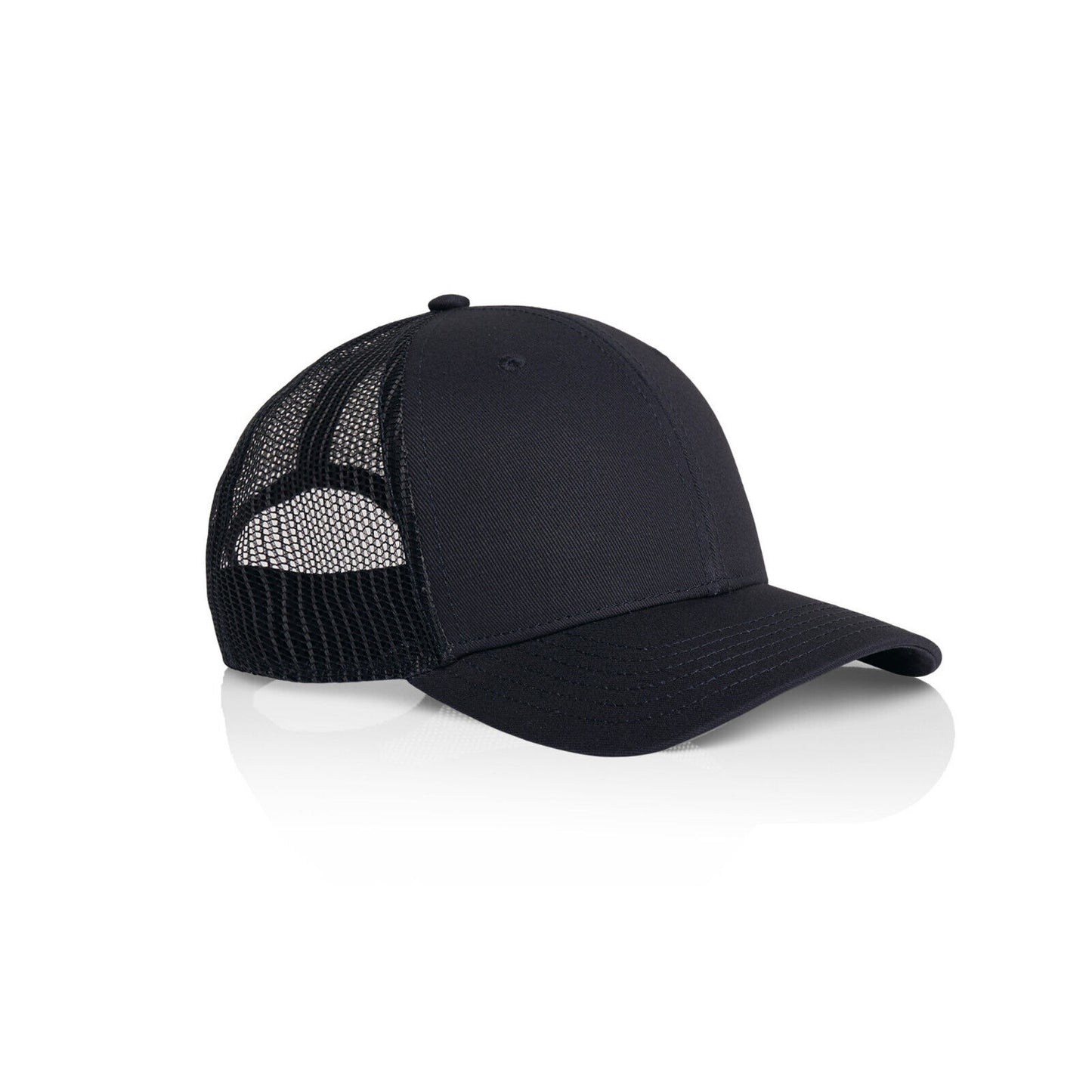 Trucker Cap Curved Peak Mesh Back Plastic Snapback black navy army petrol
