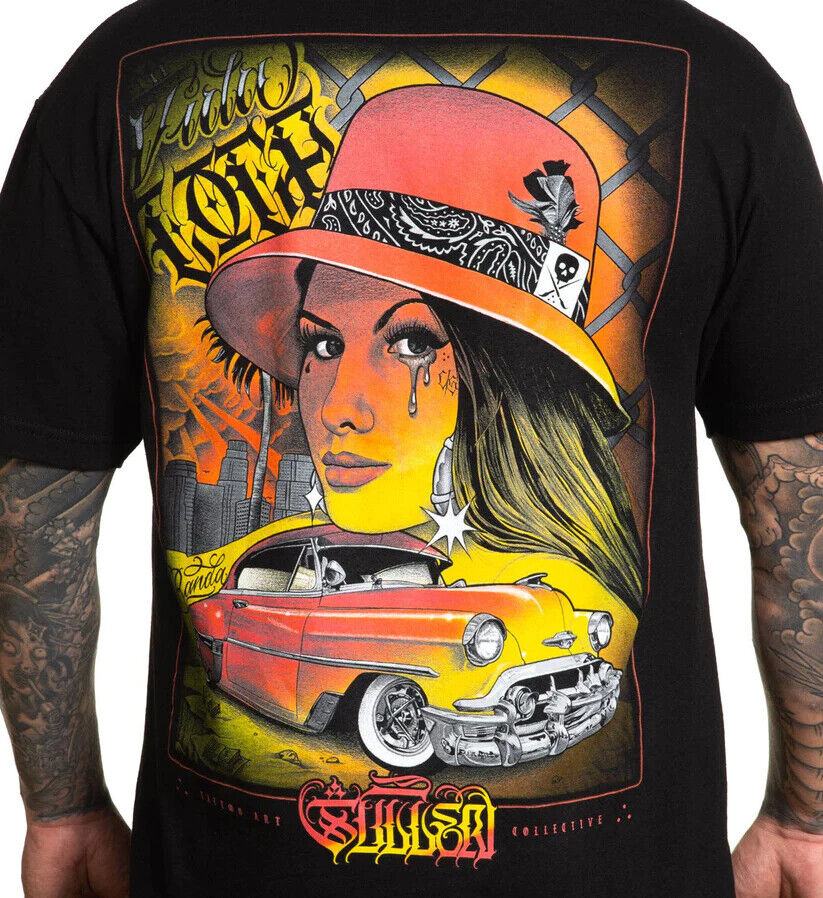 Sullen Clothing "MI VIDA LOCA" Mens tee Art Collective tattoo Black