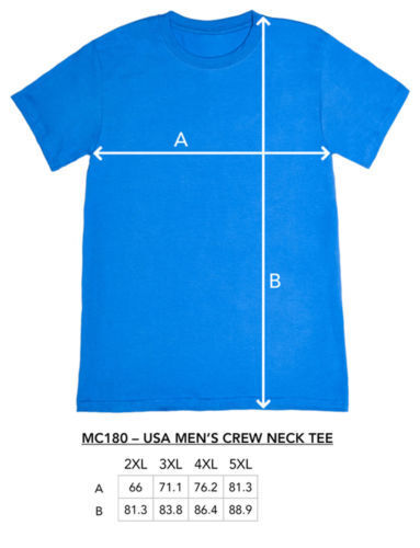 PLUS SIZE mens tees 2XL 3XL 4XL 5XL. Black, White. 5 pack. 100% Cotton cheap big