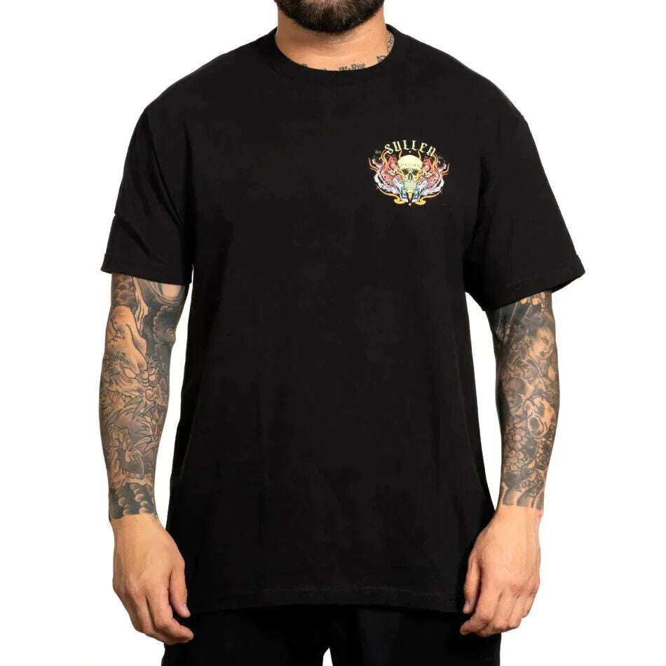 Sullen Clothing "SPLIT-TIGER" Mens tee Art Collective tattoo Black