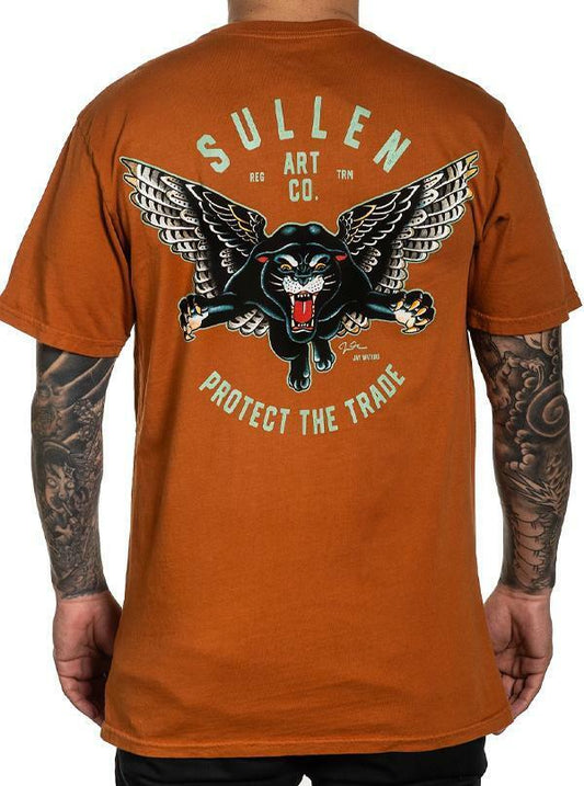 Sullen Clothing "BLAQ MAGIC" Mens tee Art Collective tattoo Burnt Orange