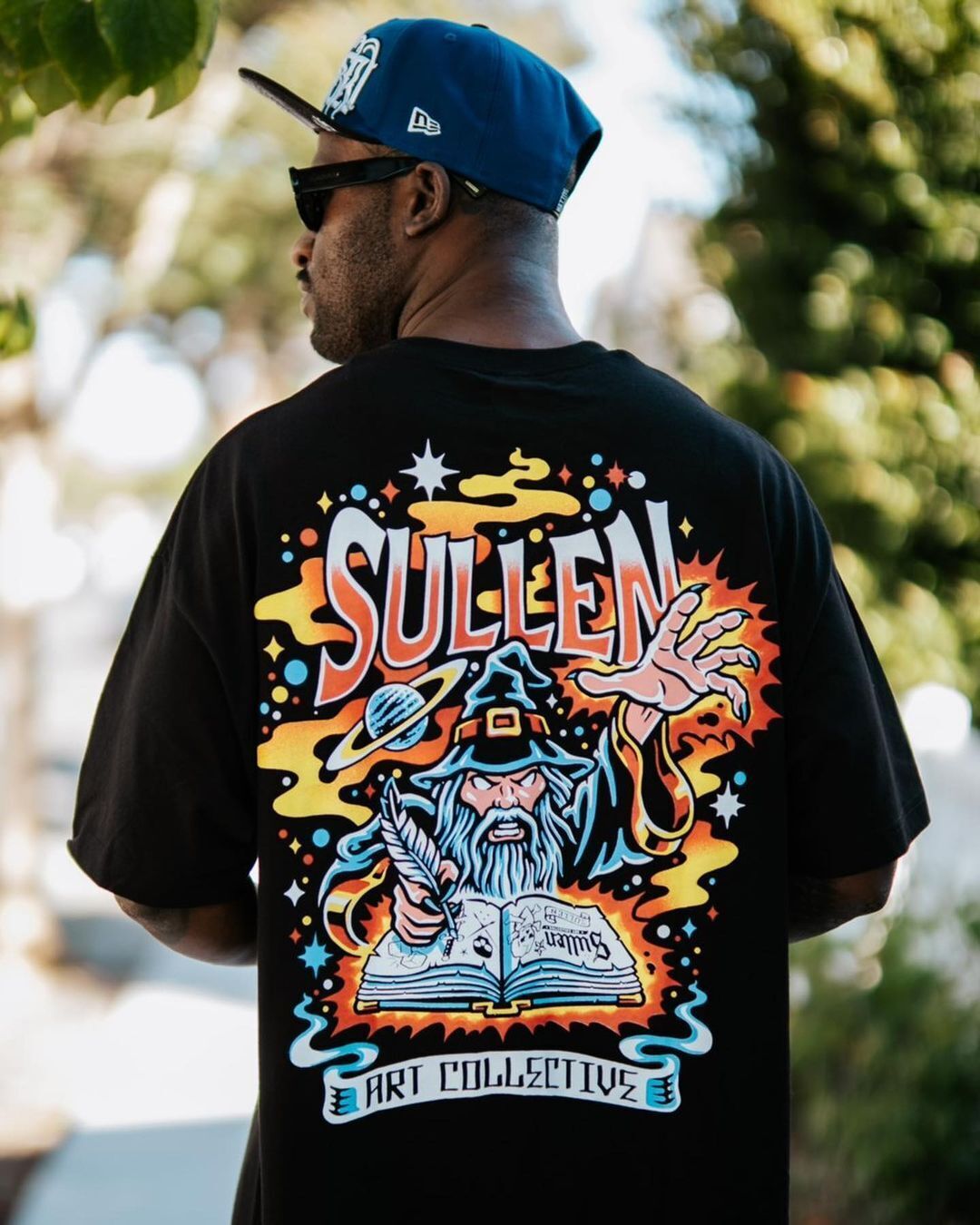 Sullen Clothing "Mighty Wizard " Mens tee Art Collective tattoo black