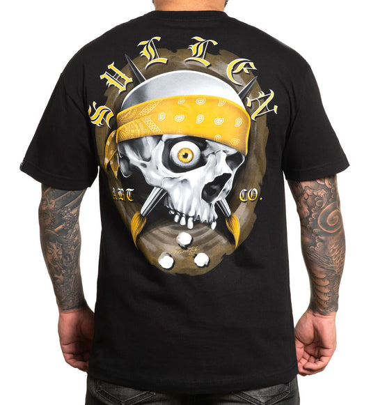 Sullen Clothing "GOLDEN EYE" Mens tee Art Collective tattoo Black