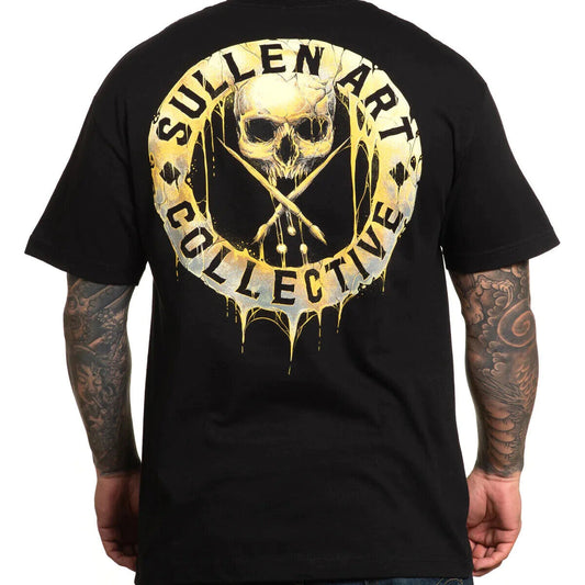 Sullen Clothing "Drip Badge" Mens tee Art Collective tattoo Black