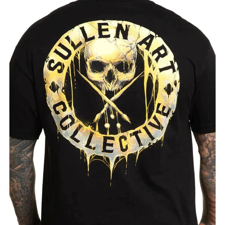 Sullen Clothing "Drip Badge" Mens tee Art Collective tattoo Black